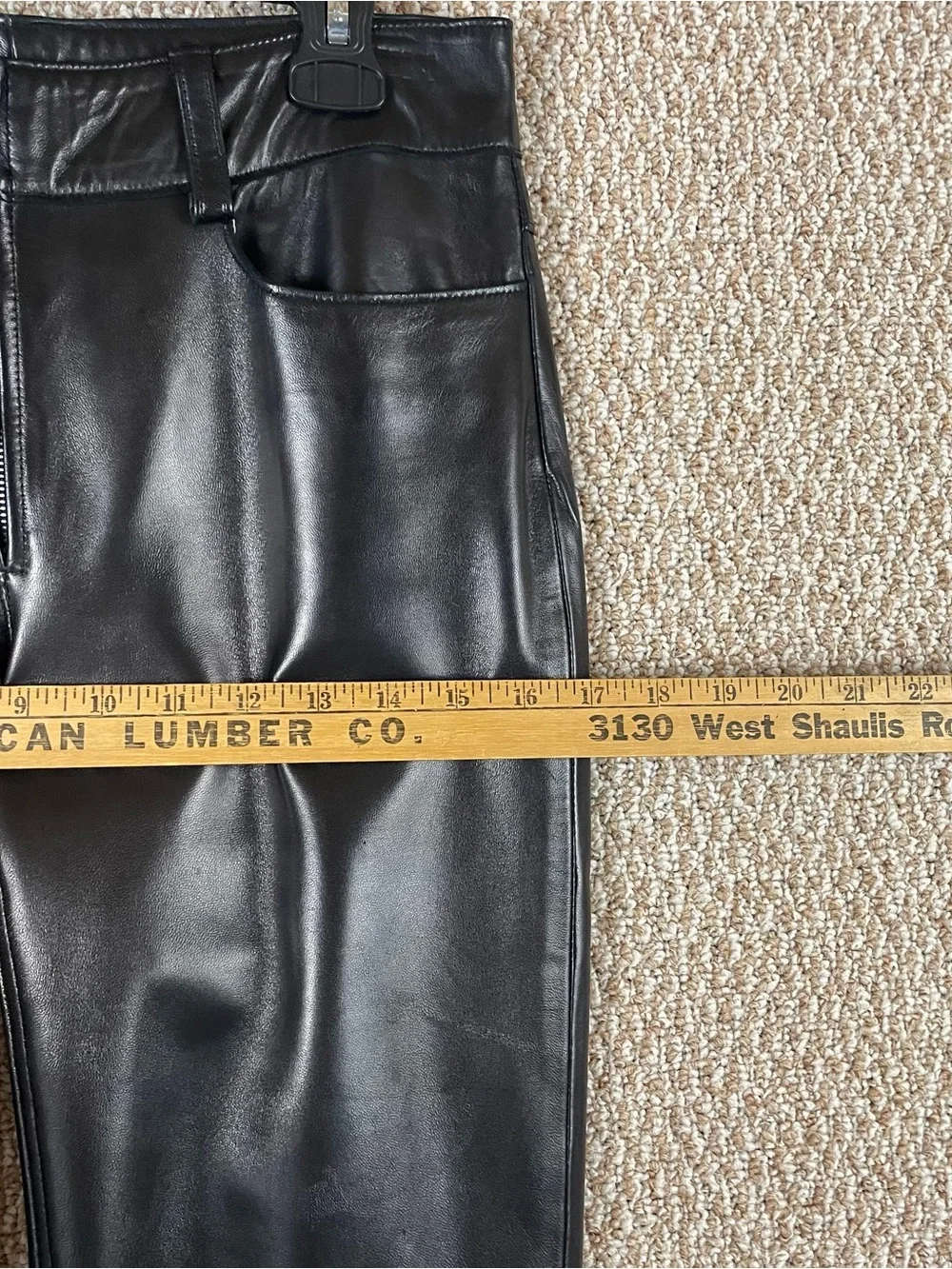 VTG Banana Republic Liquid Leather Pants Size 2 (28x28) Goth Emo Rave Black F95